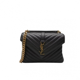 Bolso Saint Laurent Logo Plaque Negro | Vulkano Shop