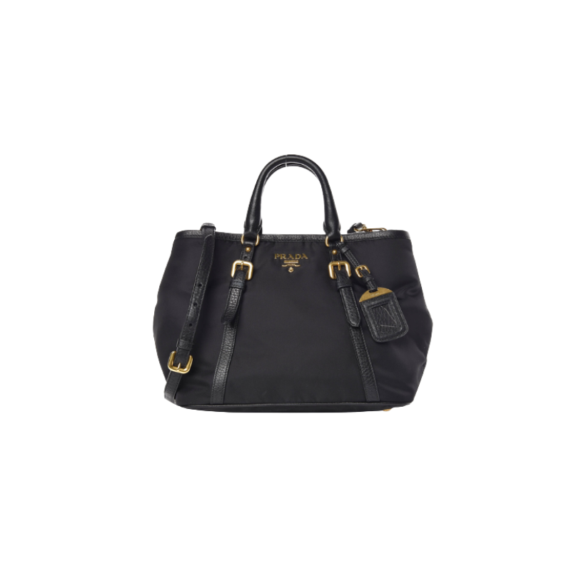 Bolso Prada Tessuto Tote Negro | Vulkano Shop