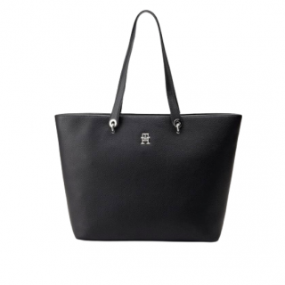 Bolso Tommy Hilfiger Emblem Tote Negro | Vulkano Shop