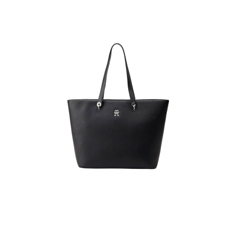 Bolso Tommy Hilfiger Emblem Tote Negro | Vulkano Shop