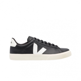 Veja Campo Chromefree Cuero Negro y Blanco