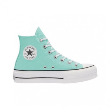 Converse All Star Plataforma Altas Verdes Fluor | Vulkanoshop