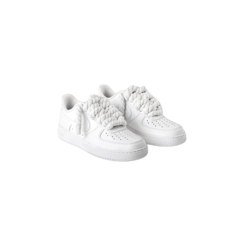 Nike AF1 Blancas Rope Laces White | Vulkanoshop