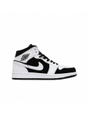 Nike Air Jordan 1 MID Blancas y Negras | Vulkanoshop