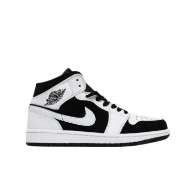 Nike Air Jordan 1 MID Blancas y Negras | Vulkanoshop