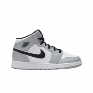 Nike Air Jordan 1 MID LIGHT SMOKE Grises | Vulkanoshop