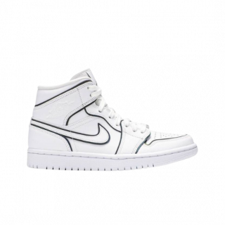 Nike Air Jordan 1 MID Blancas Reflectantes | Vulkanoshop