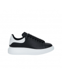Alexander McQueen Negras Talón Blanco | Vulkanoshop