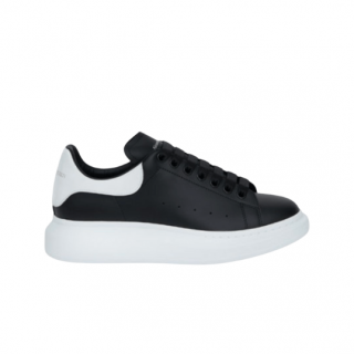 Alexander McQueen Negras Talón Blanco | Vulkanoshop