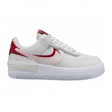 Nike Air Force 1 Shadow Crema y Rojas | Vulkanoshop