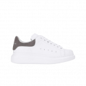 Alexander McQueen Talón Gris Terciopelo