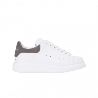 Alexander McQueen Talón Gris Terciopelo