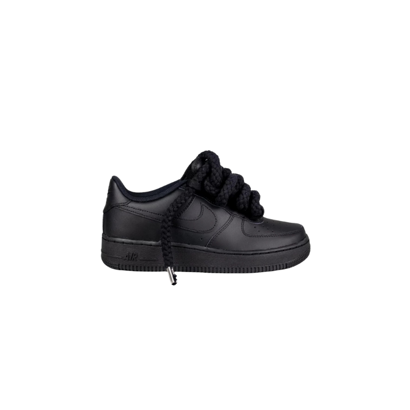 Nike AF1 Rope Laces Negras | Vulkanoshop