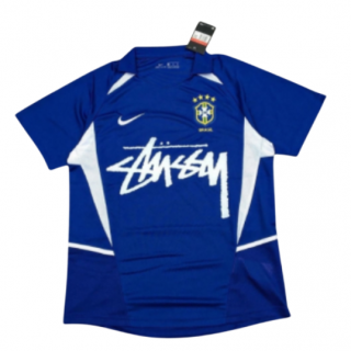 Camiseta Edición Especial Brasil x Stussy Azul